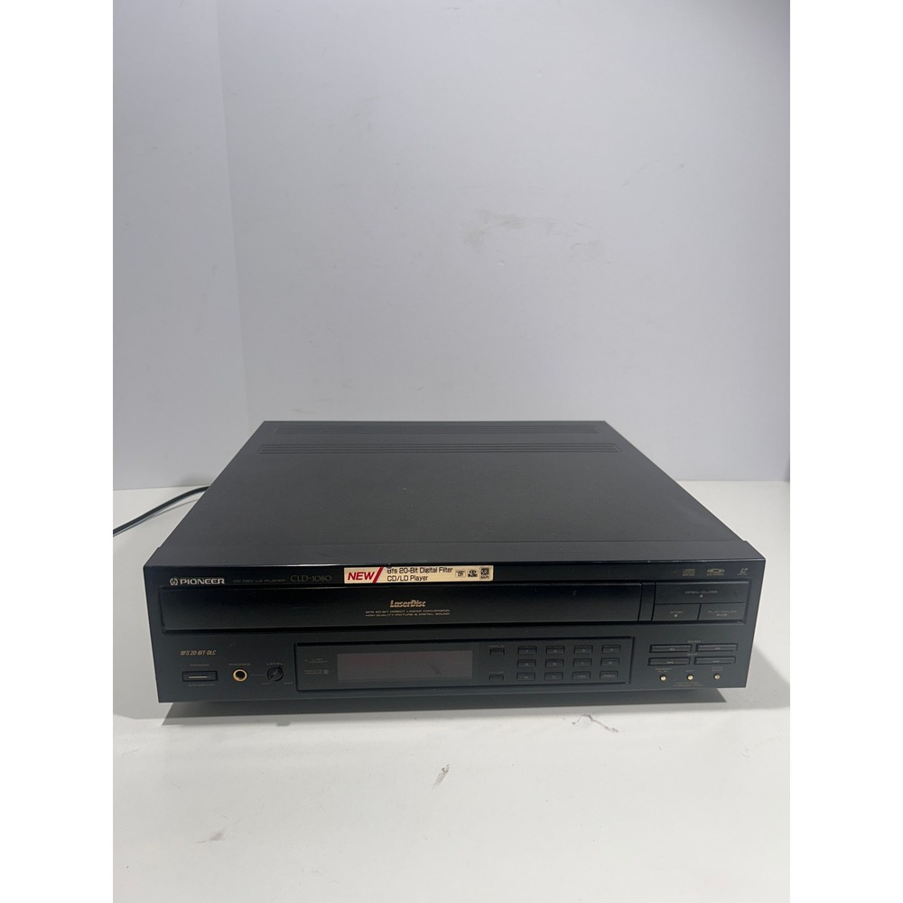 Pioneer CLD-1080 LaserDisc Player CD CDV LD 8fs 20-Bit Digital Filter Black